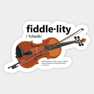 Fiddlelity Sticker